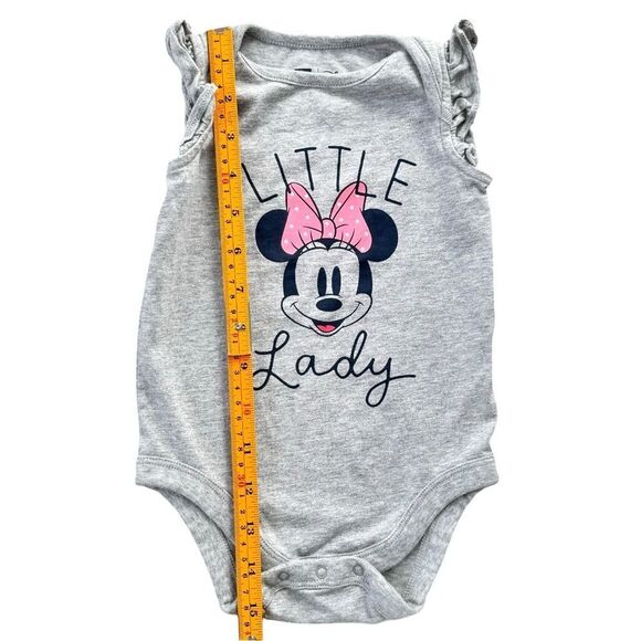 Baby Gap Disney Baby Minnie Mouse Short Flutter Sleeve Bodysuit. 6-12 Months. - Picture 5 of 7